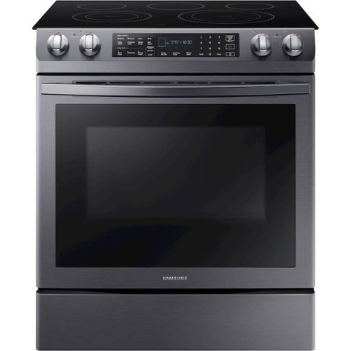  Samsung - 5.8 Cu. Ft. Self-Cleaning Slide-In Electric Convection Range