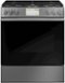 Café - Modern Glass 5.7 Cu. Ft. Self-Cleaning Freestanding Dual Fuel Convection Range - Platinum Glass-Front_Standard