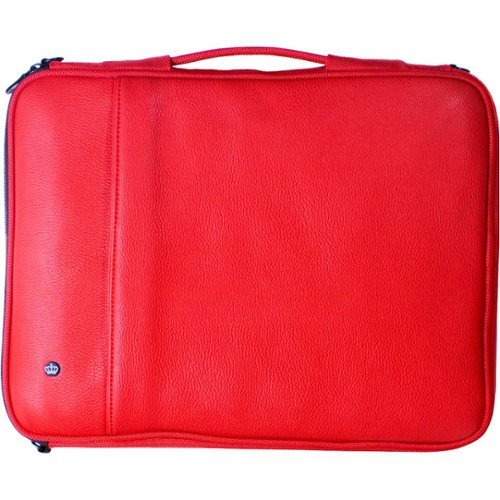 PKG Sleeve for 10 Laptop - Faux Cow Red INTERNATIONAL SHIPPING