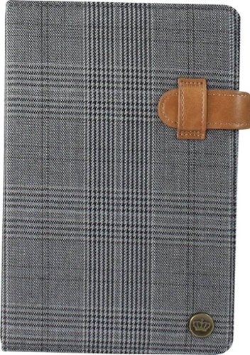 PKG - Folio Case for Most 8" Tablets - Black Plaid