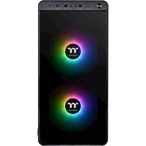 Thermaltake - View eATX Mid-Tower Case - Black-Front_Standard 