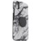 OtterBox - Otter + Pop Symmetry Series Case for Apple® iPhone® XR - White Marble-Angle_Standard