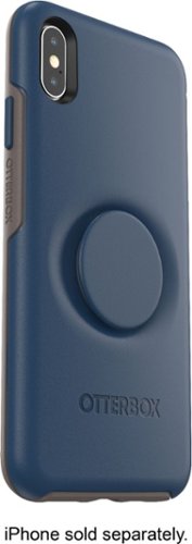 OtterBox - Otter + Pop Symmetry Series Case for Apple® iPhone® XS Max - Go To Blue-Angle_Standard 
