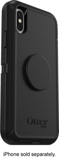  OtterBox - Otter + Pop Defender Series Case for Apple iPhone X and XS - Black