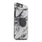 OtterBox - Otter + Pop Symmetry Series Case for Apple® iPhone® 7 Plus and 8 Plus - White Marble-Angle_Standard