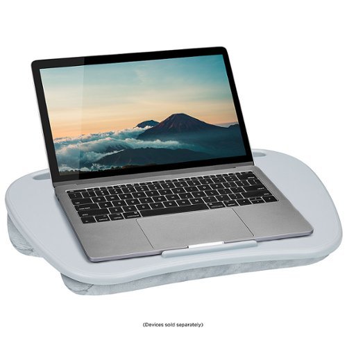 LapGear - MyDesk Lap Desk for 15.6" Laptop - Cool Gray