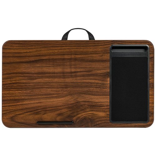 LapGear - Home Office Lap Desk for 15.6" Laptop - Espresso Woodgrain