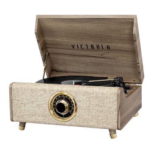 Victrola - Highland Bluetooth Record Player - Farmhouse Walnut-Front_Standard 
