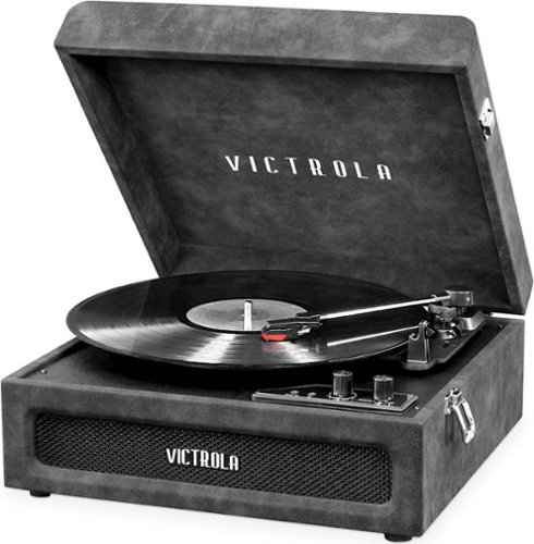 Victrola - Brooklyn Bluetooth Stereo Turntable - Lambskin Gray-Front_Standard 