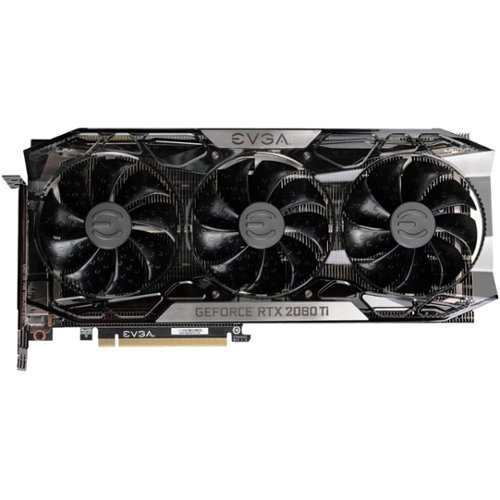 EVGA - FTW3 GAMING NVIDIA GeForce RTX 2080 Ti 11GB GDDR6 PCI Express 3.0 Graphics Card - Black/Silver/Transparent-Front_Standard 
