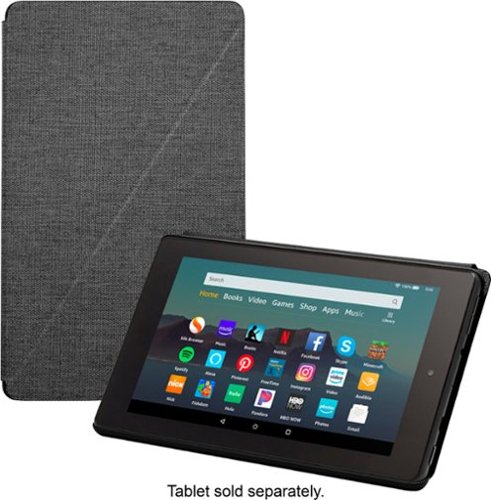 Cover Case for Amazon Fire 7 (9th Generation - 2019 release) - Charcoal Black