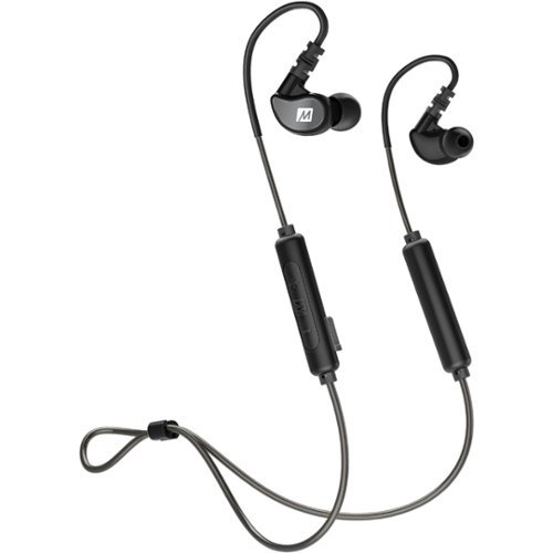 MEE audio - M6B Sports Wireless In-Ear Headphones - Black/Gray