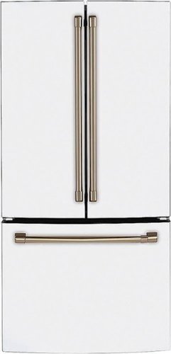 Café - 18 Cu. Ft. French Door Counter-Depth Refrigerator - Matte white