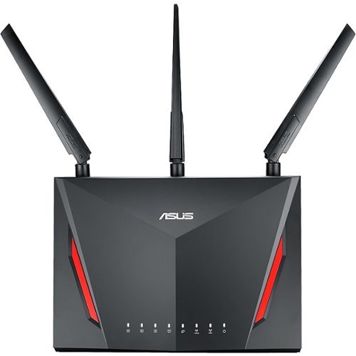 ASUS - RT-AC86U AC2900 Dual-Band Wi-Fi Router with Life time internet Security - Black
