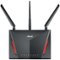 ASUS - RT-AC86U AC2900 Dual-Band Wi-Fi Router with Life time internet Security - Black-Front_Standard