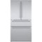 Bosch - 800 Series 21 Cu. Ft. 4-Door French Door Counter-Depth Smart Refrigerator - Stainless Steel-Front_Standard 