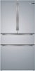 Bosch - 800 Series 20.5 Cu. Ft. 4-Door French Door Counter-Depth Smart Refrigerator with VitaFresh - Stainless Steel-Front_Standard