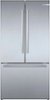 Bosch - 800 Series 21 Cu. Ft. French Door Counter-Depth Smart Refrigerator - Stainless Steel-Front_Standard 