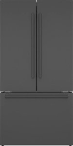 Bosch - 800 Series 21 Cu. Ft. French Door Counter-Depth Refrigerator - Black stainless steel - Front_Standard