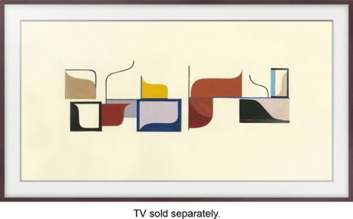 Samsung - 49" The Frame Customizable Bezel - Brown-Front_Standard 