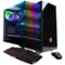 CyberPowerPC - Gamer Xtreme Liquid Cool Gaming Desktop - Intel Core i7-9700KF - 16GB Memory - GeForce GTX 1650 - 1TB HDD + 500GB SSD - Black-Front_Standard