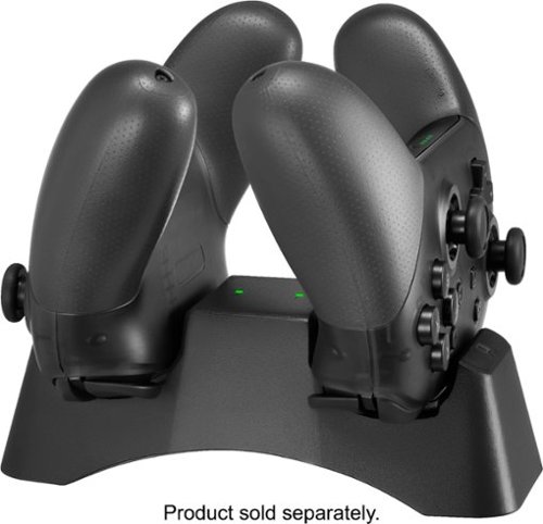 Insignia™ - Charging Station Dock for Nintendo Switch Pro Controllers - Black