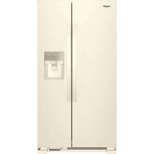 Photos - Fridge Whirlpool  24.6 Cu. Ft. Side-by-Side Refrigerator - Biscuit WRS315SDHT 