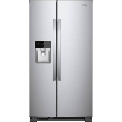Whirlpool - 21.4 Cu. Ft. Side-by-Side Refrigerator - Monochromatic stainless steel