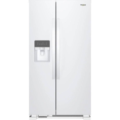  Whirlpool - 21.4 Cu. Ft. Side-by-Side Refrigerator - White