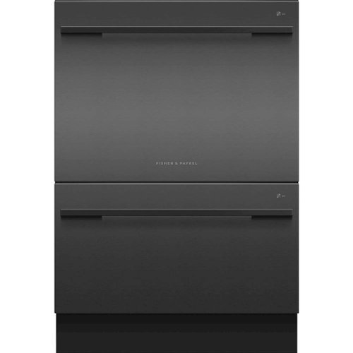 Fisher & Paykel - DishDrawer 24" Top-Control Built-In Dishwasher - Black stainless steel