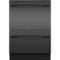 Fisher & Paykel - DishDrawer 24" Top-Control Built-In Dishwasher - Black Stainless Steel-Front_Standard