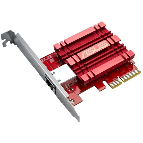 ASUS - 10G PCI Express Network Adapter - Red