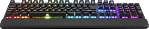 Fnatic - Streak RGB Full-size Wired Gaming Mechanical CHERRY MX Silent RGB Red Switch Keyboard with RGB Back Lighting - Black