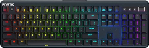 Fnatic Streak RGB Full-size Wired Gaming Mechanical CHERRY MX Silent RGB Red Switch Keyboard with RGB Back Lighting - Black WORLDWIDE DELIVERY