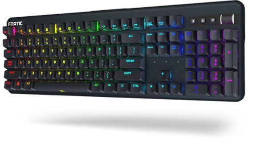 Fnatic Streak RGB Full-size Wired Gaming Mechanical CHERRY MX Silent RGB Red Switch Keyboard with RGB Back Lighting - Black BUY IN EUROPE
