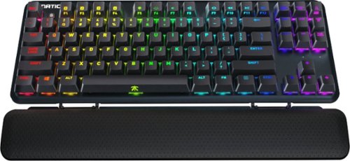 Fnatic Mini Streak RGB Wired TKL Gaming Mechanical CHERRY MX Silent Red Switch Keyboard with RGB Back Lighting - Black GLOBAL SHIPPING