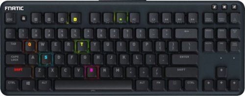 Fnatic Mini Streak RGB Wired TKL Gaming Mechanical CHERRY MX Silent Red Switch Keyboard with RGB Back Lighting - Black BUY ONLINE