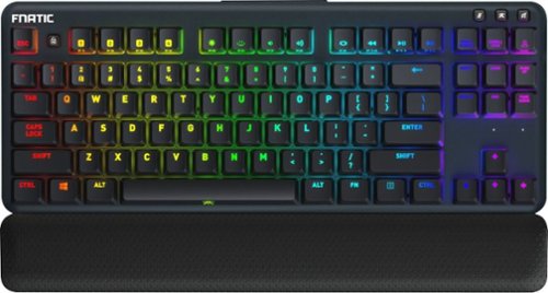 Fnatic Mini Streak RGB Wired TKL Gaming Mechanical CHERRY MX Silent Red Switch Keyboard with RGB Back Lighting - Black BUY IN EUROPE