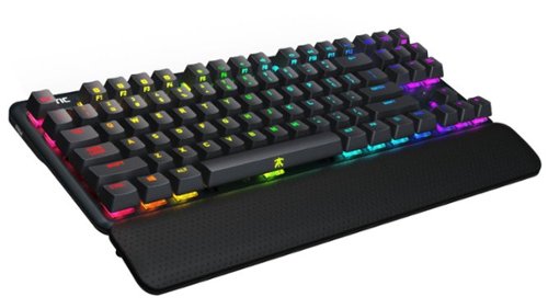 Fnatic Mini Streak RGB Wired TKL Gaming Mechanical CHERRY MX Silent Red Switch Keyboard with RGB Back Lighting - Black BUY IN MIDDLE EAST