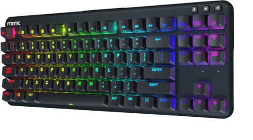 Fnatic Mini Streak RGB Wired TKL Gaming Mechanical CHERRY MX Silent Red Switch Keyboard with RGB Back Lighting - Black BUY IN SINGAPORE