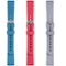 WITHit - Silicone Band for Fitbit Inspire and Inspire HR & Inspire 2 (3-Pack) - Light Gray/Bluestone/Coral-Angle_Standard