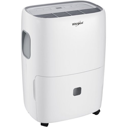 Whirlpool - 30-Pint Portable Dehumidifier - White-Front_Standard 