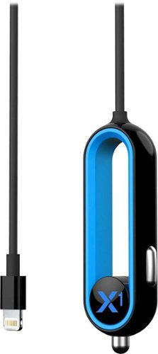 RapidX X1 Apple MFi Certified 3'3 Vehicle Charger - Blue WORLDWIDE DELIVERY