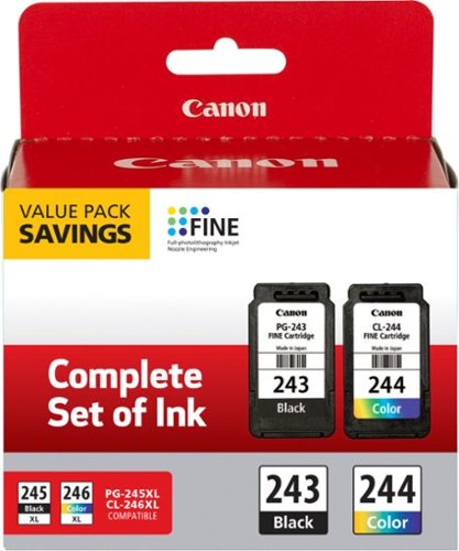 Canon - 243 / CL-244 Value Pack Standard Capacity Ink Cartridges - Black/Cyan/Magenta/Yellow