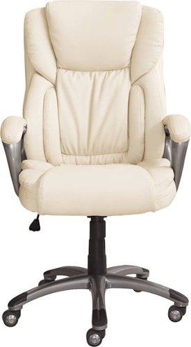 Serta - Works 5-Pointed Star Bonded Leather Executive Chair - Beige