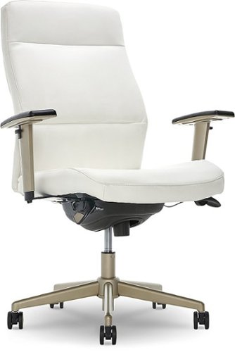 La-Z-Boy - Baylor Modern Bonded Leather Executive Chair - White