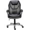 Serta - Works Mesh & Faux Leather Executive Chair - Gray-Front_Standard