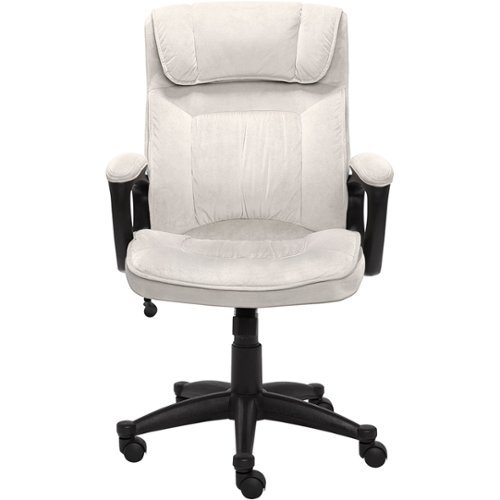 Serta - Hannah I Twill Executive Chair - Ivory-Front_Standard 