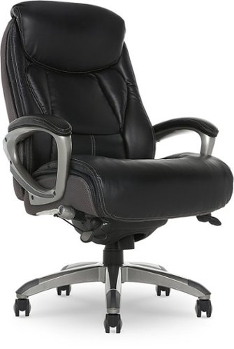 Serta - Lautner Executive Office Chair with Smart Layers Technology - Black with Gray Mesh