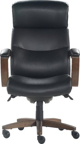 La-Z-Boy - Greyson Modern Faux Leather Executive Chair - Black